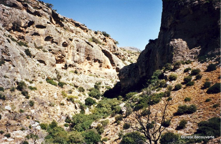 Gorge de Pefki : dbouch du canyon