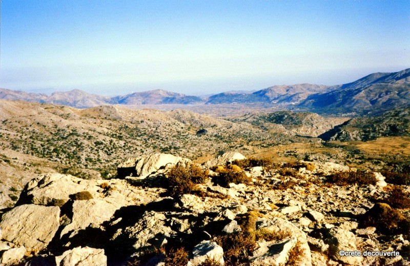 Polje du Lassithi vu du massif du Dikt