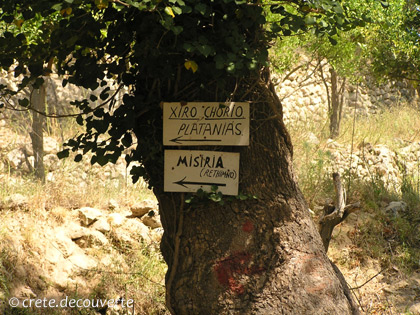 Fin des gorges et accs aux diffrents villages