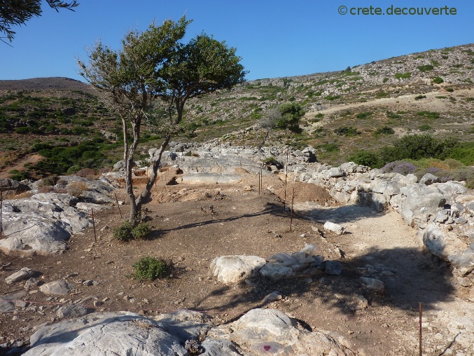 Vue du site sur l'amont de la valle