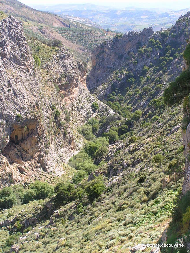 Point de vue sur la gorge Ayios Antonios Asites