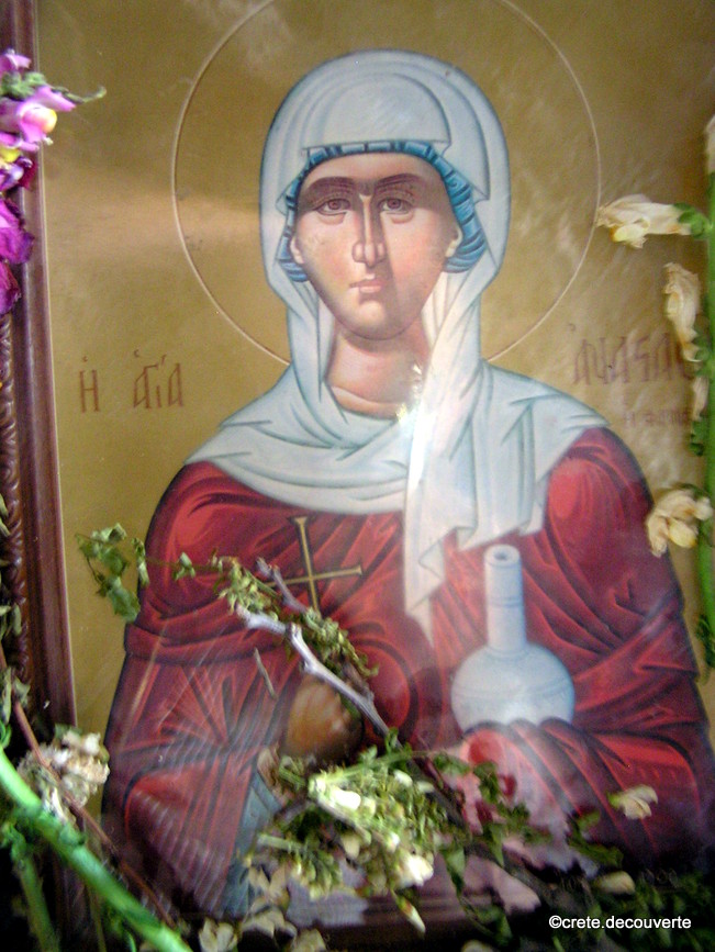 Agia Anastasia chapelle rupestre icone Agia Anastasia chapelle rupestre icone